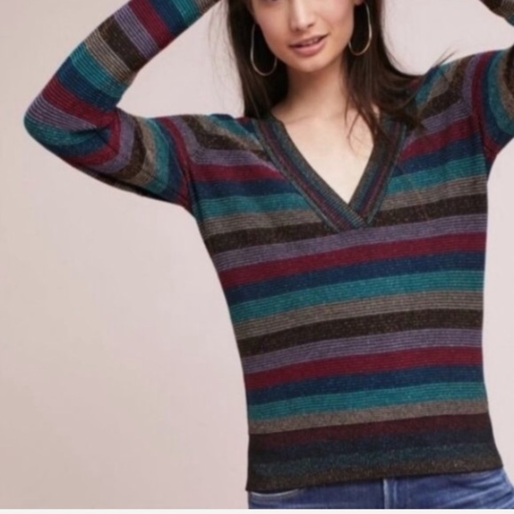 Anthropologie v-neck sweater
